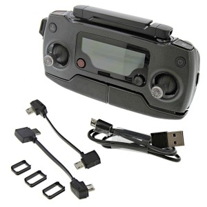 Controle remoto para drone DJI Mavic Pro (GL200A, Part 37) com cabos usb Anatel
