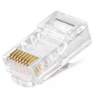 Conector Modular Plug RJ45 GV CAT.5E 8P8C PCT 100Unid