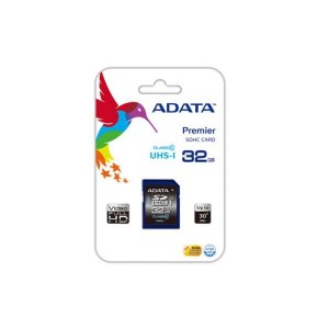 Cartão Memoria SD A-Data 32GB Class 10 - PN # ASDH32GUICL10-R