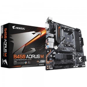Placa Mae Gigabyte B450 AORUS M (AM4/DDR4/HDMI/MicroATX) - PN # B450 AORUS M