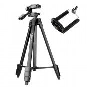 Tripé Nest Nt-510 Greika 1,36mts Carga Máx 2,5kg + Adaptador