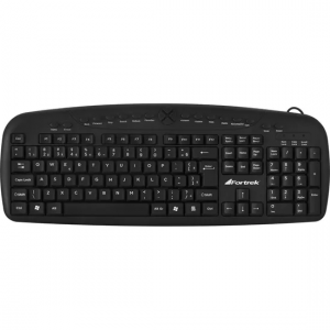 Teclado Fortrek Multimidia USB MKL-101 Preto - PN # 63527