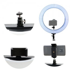 KIT ILUMINADOR LED RING 19" COM TRIPÉ DE ILUMINAÇÃO E MINI CABEÇA ADAPTADORA