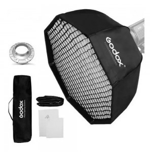 SOFTBOX PARA FLASH DE ESTUDIO FOTOGRAFICO MONTAGEM BOWENS COM GRID