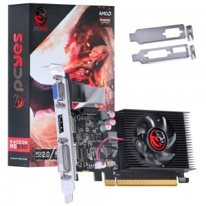PL Vídeo AMD GPU R5 230 LowProfile(2GB/GDDR3/64B/VGA/DVI/HDM - PN # PJ230R56402GD3LP