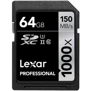 Cartão Lexar Pro SD 64GB 1000X UHS-II U3