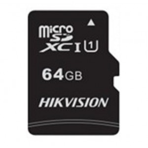 Cartão Memória Micro SD Hikvision 64GB + 1 Adpt. Class 10 - PN # HS-TF-C1(STD)/64G/Adapter