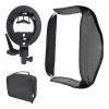 Kit Softbox Dobravel 60x60cm + Suporte + Disufor + Bolsa