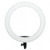 LED RING LIGHT - COM DIFUSORES BRANCO E AMARELO - 256LEDS - 5200LUX - 48,5CM DIAMETRO
