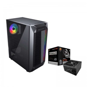 KIT COUGAR Gabinete MX410-T + Fonte VTC 500W 80Plus White