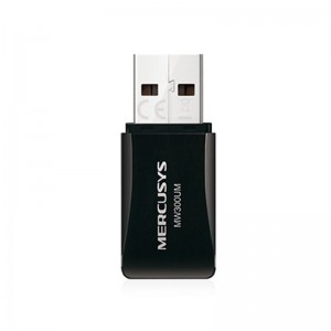 Adapt Mercusys MINI USB Wless MW300UM N300 USB 2.0 - PN # MW300UM(EU)