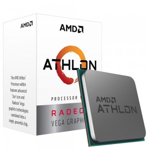 Processador AMD Athlon 3000G 3.5Ghz AM4 Radeon Vega 3 35W - PN # YD3000C6FHBOX
