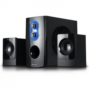 Caixa de Som C3TECH 2.1 SP-100BK C/FM/SD/USB 20W RMS - PN # 404040600101
