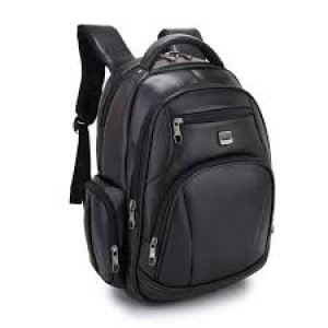 Mochila Masculina Prova Dagua Preta Couro Sintetico Nova