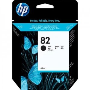 CARTUCHO HP PLOTTER 82 - PRETO 69ML - CH565AB