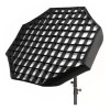 SOFTBOX PARA FLASH DE ESTUDIO FOTOGRAFICO MONTAGEM BOWENS COM GRID